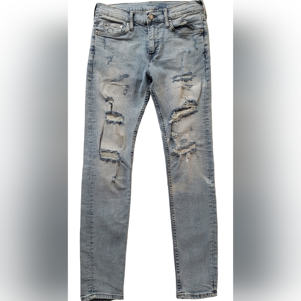 Mens H&M Distressed Super Skinny Jeans